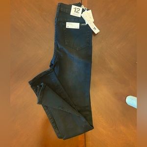 NWT Joes Jeans “The Bella”High Waisted Skinny Denim Black Rhinestone 12 (L)